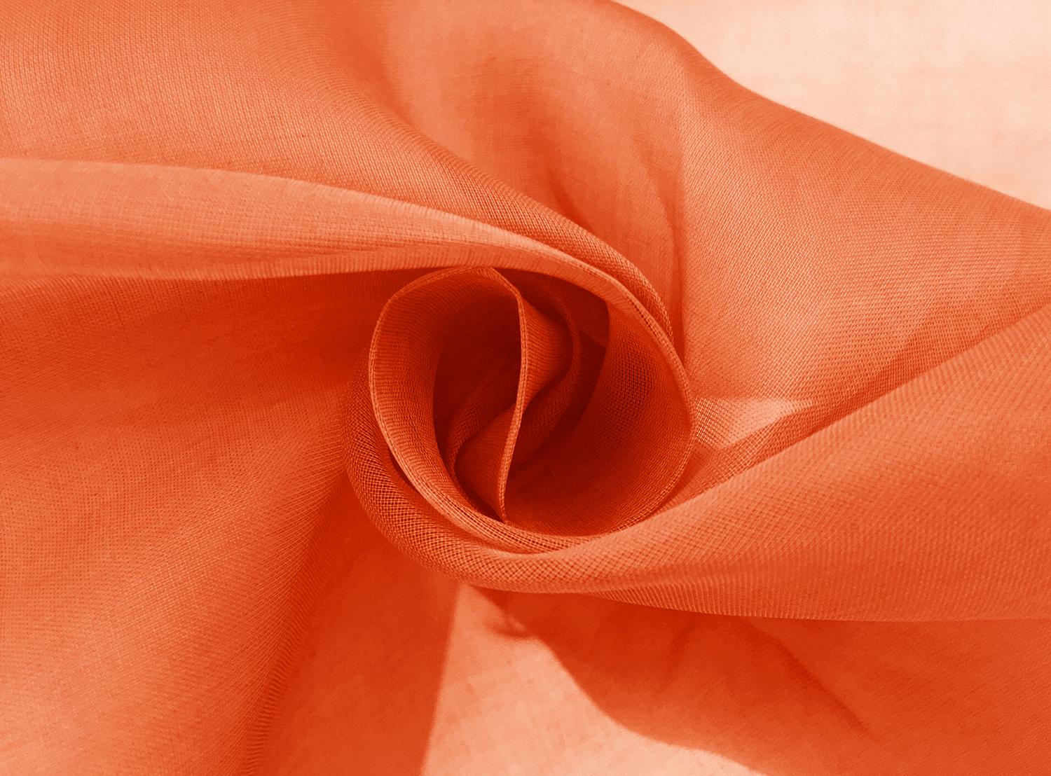 Swiss Cotton Organdy in Orange