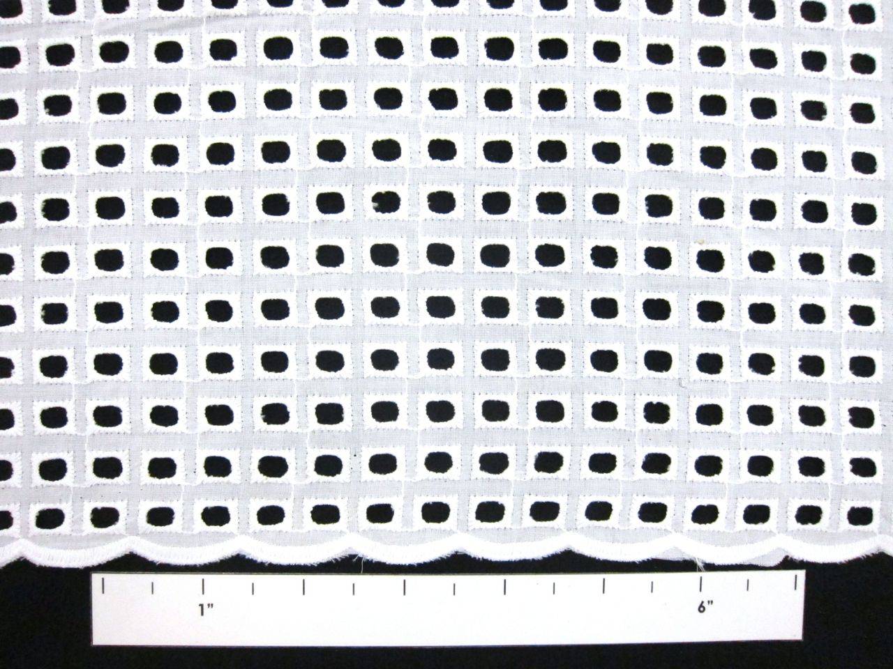 Cotton Eyelet in White1