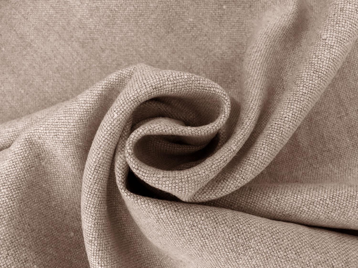 Belgian Linen Poly Nylon Blend Upholstery in Carob Brown1
