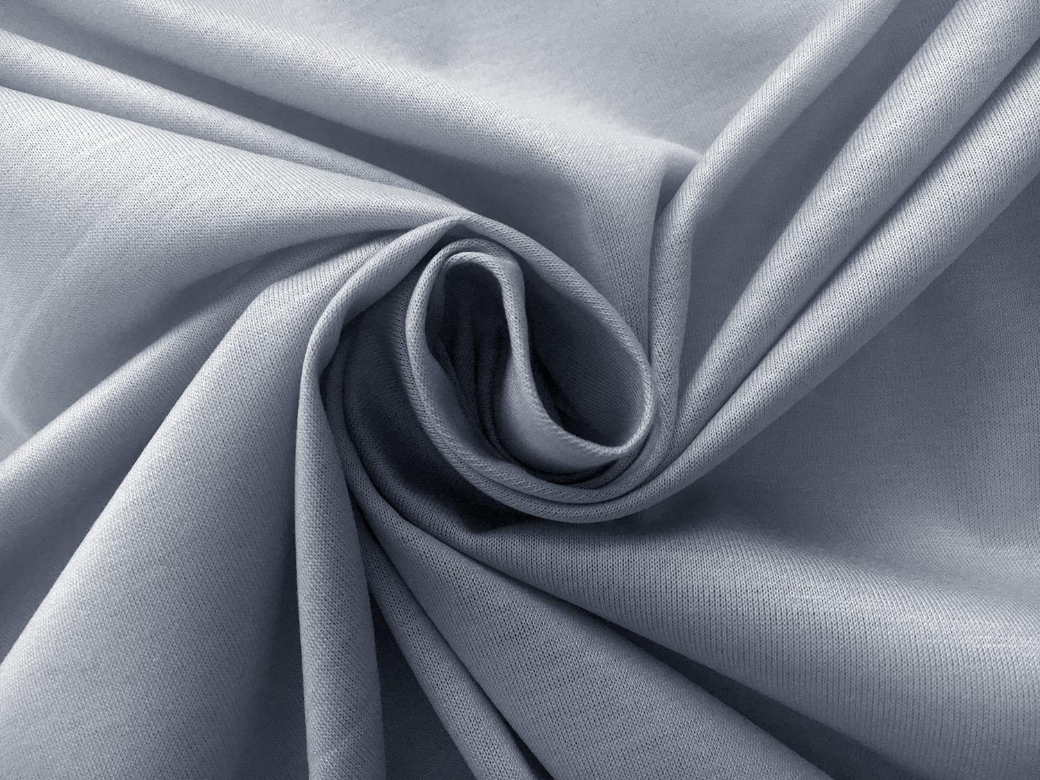 Italian Cotton Jersey in Blue Grey1
