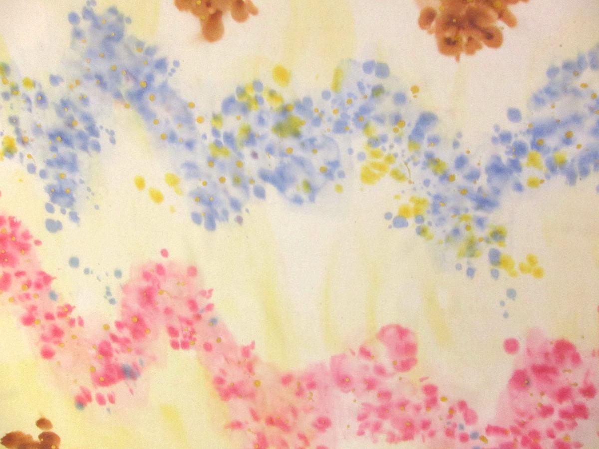 Hand Painted Silk Chiffon0