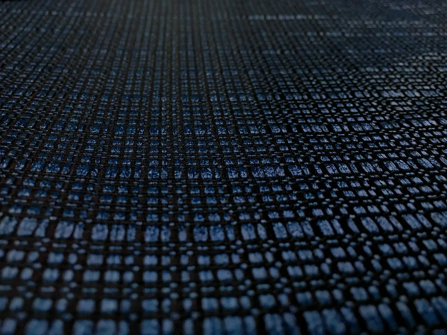 Silk and Viscose Blend Raffia Gazar in Navy0