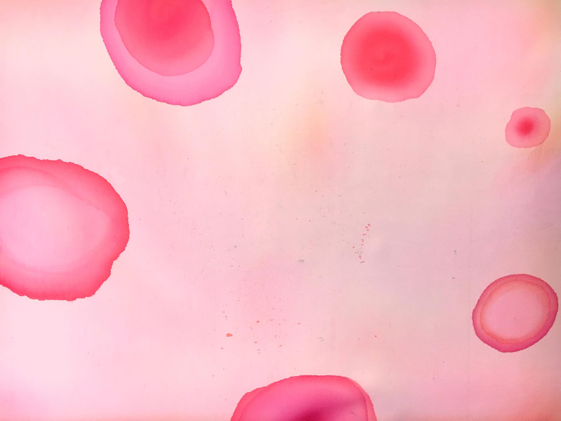 Hand Painted Silk Gazar with Watercolor Dots0