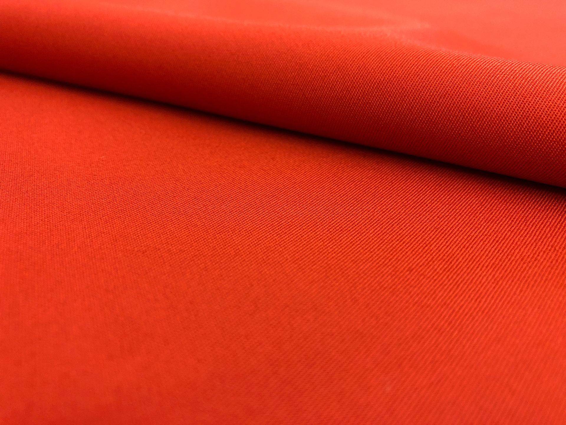 Combed Cotton Fineline Twill in Paprika0