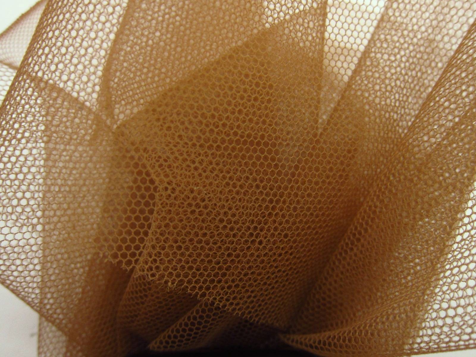 Italian Nylon Tulle in Tabacco1