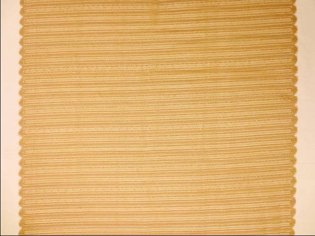 Double scallop stripe gold metallic French Chantilly Lace