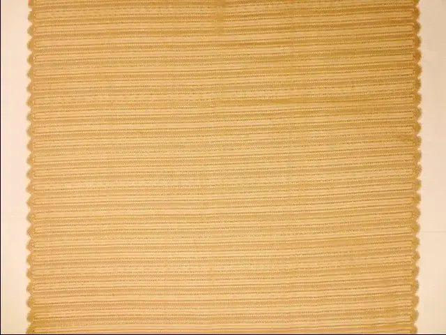 Double scallop stripe gold metallic French Chantilly Lace