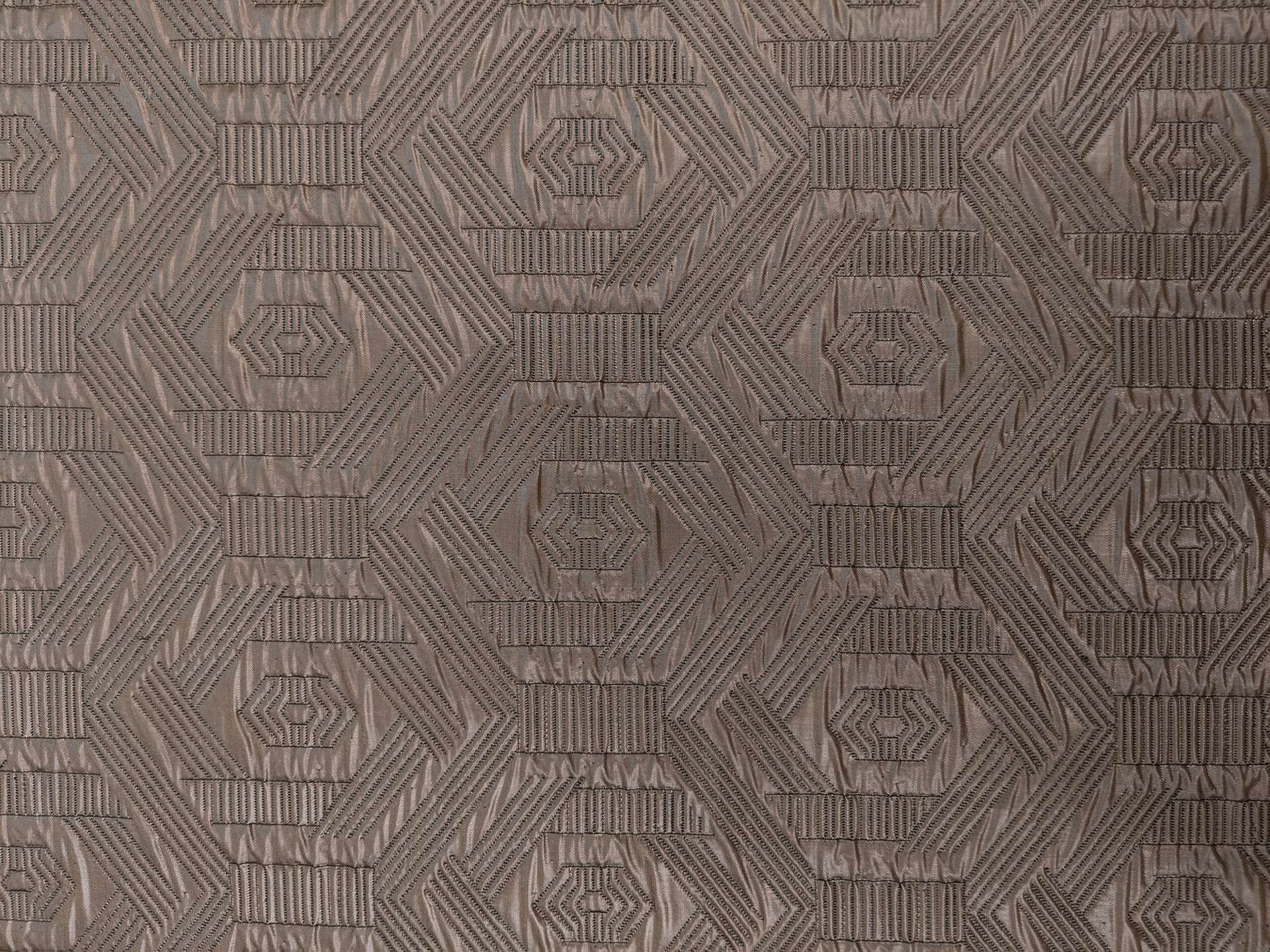 Poly Lurex Woven Brocade in Bronze