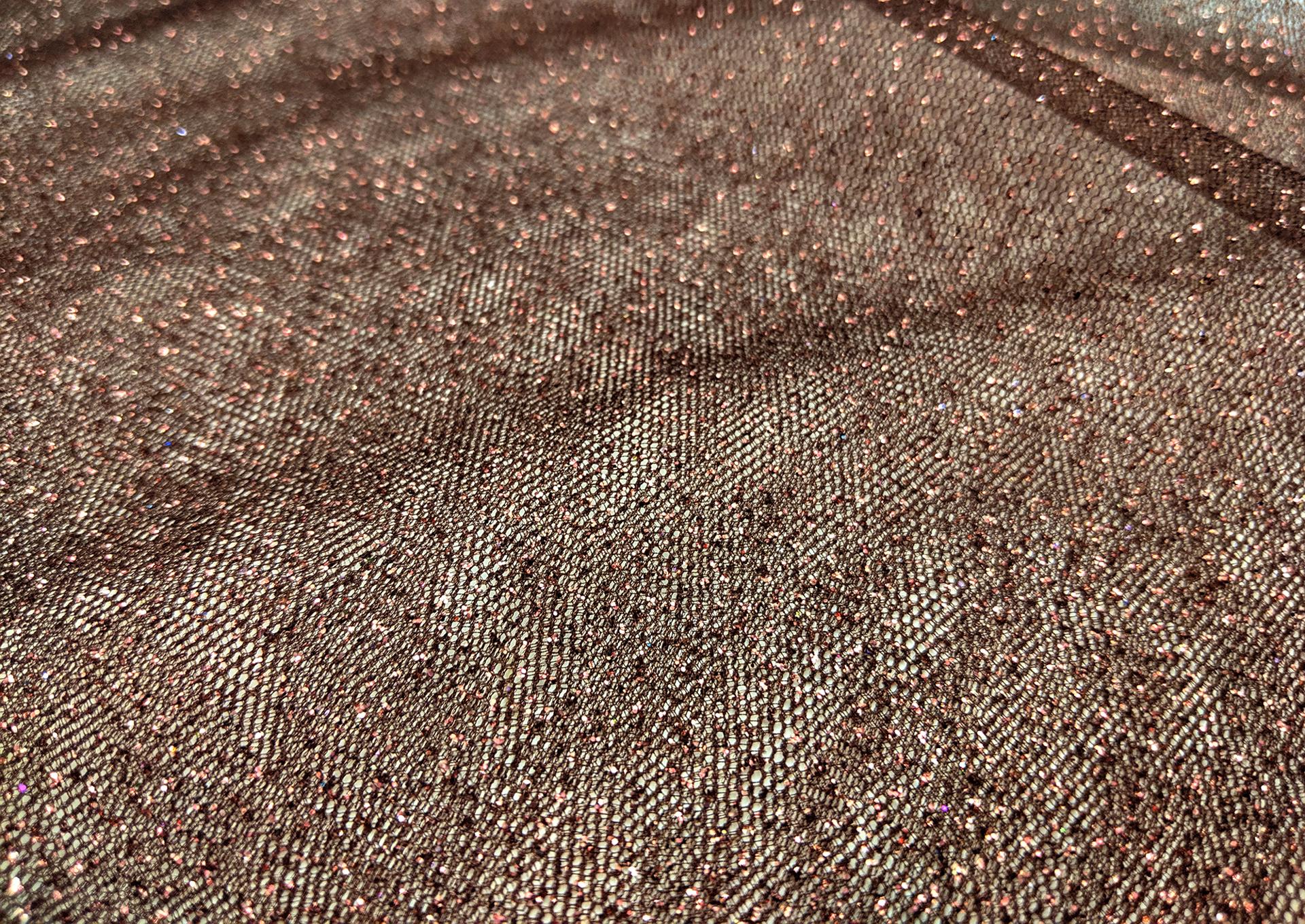 Glitter Tulle In Dark Chocolate