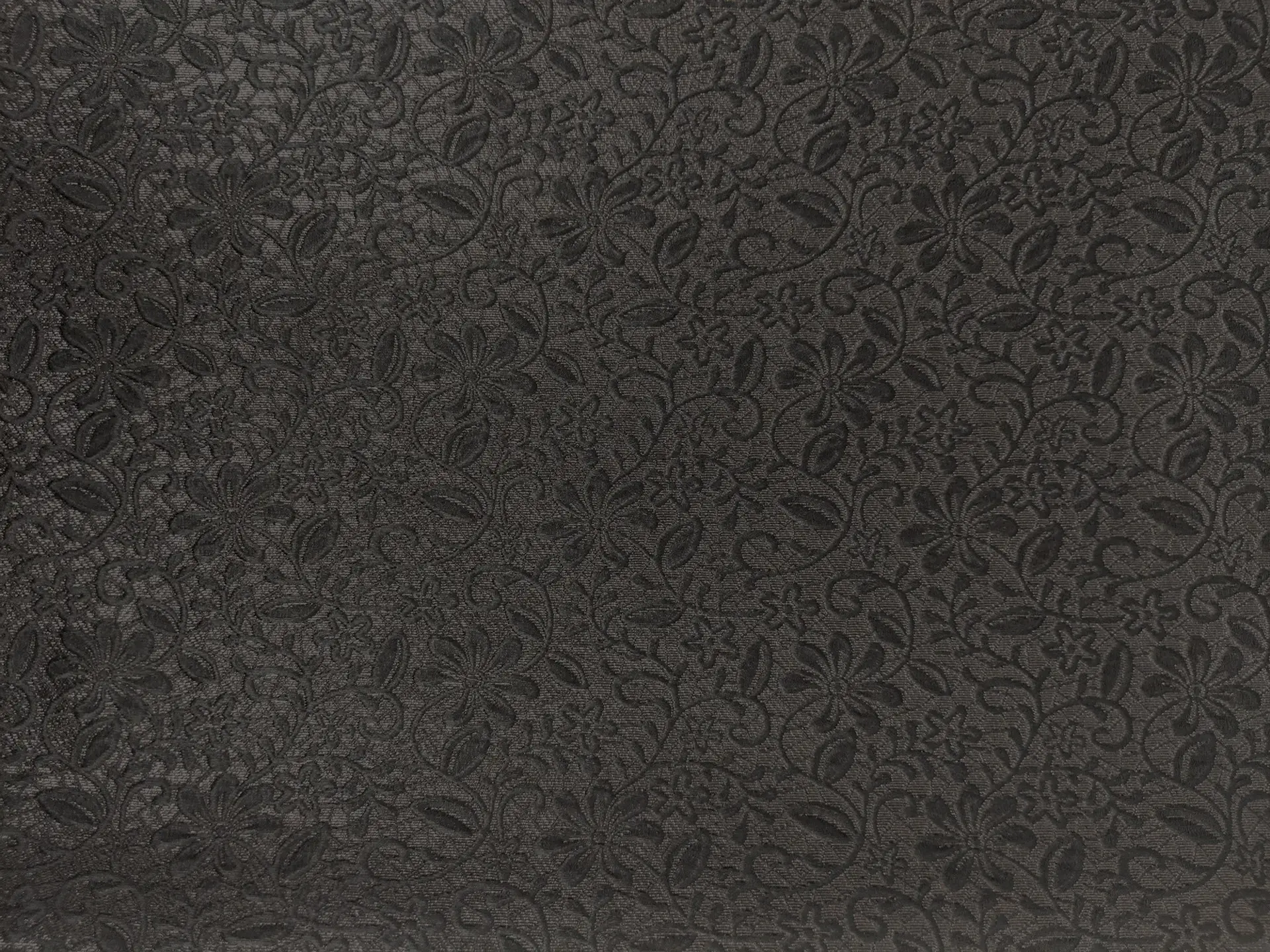 Swiss Silk and Polyester Blend Metallic Brocade with Floral Motifs