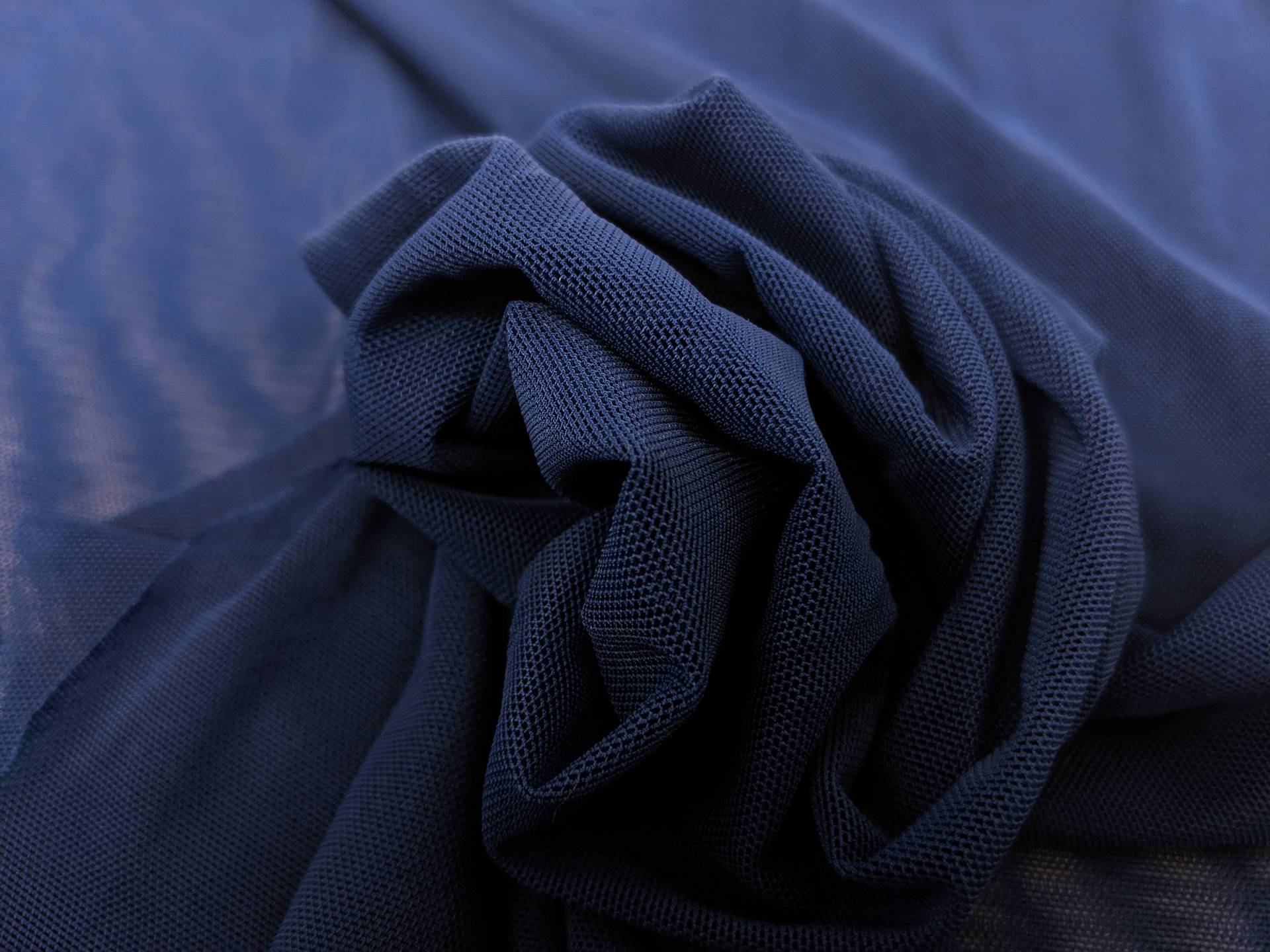 Stretch Tulle in Navy