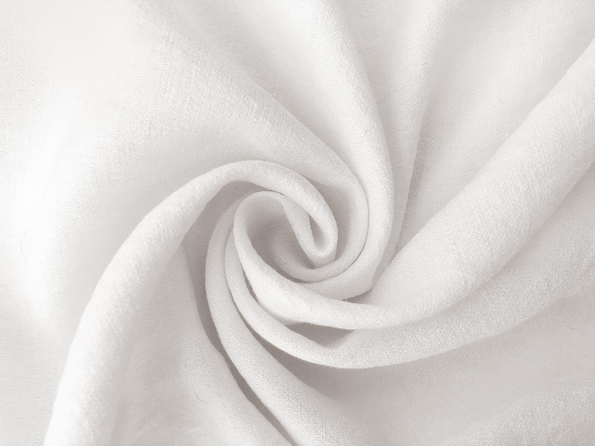 Rayon Nylon Crepe in Off White