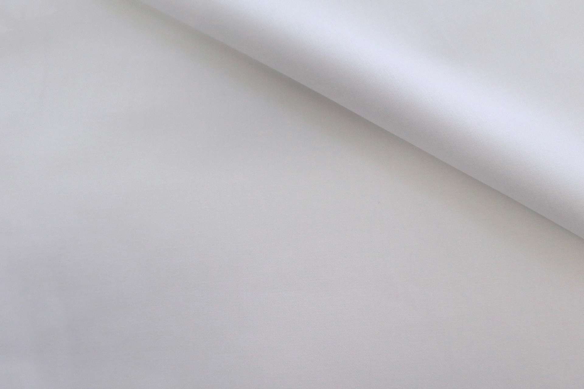 Pima Cotton Fine Twill in White