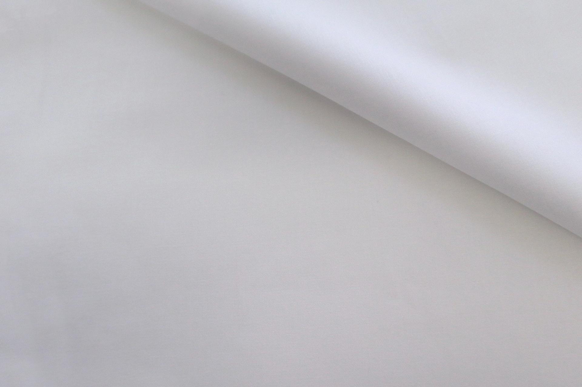 Pima Cotton Fine Twill in White