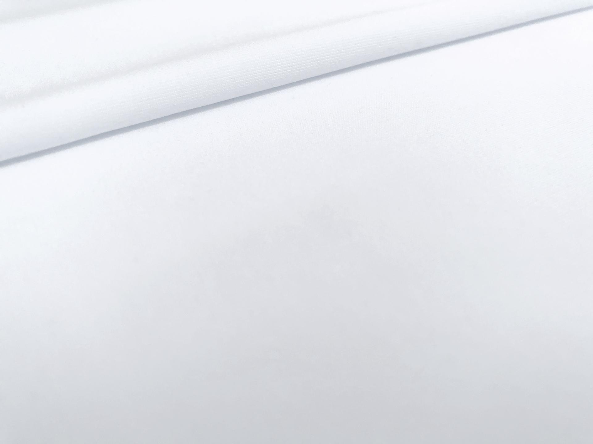 Static Free Poly Blend Jersey Lining in Optic White