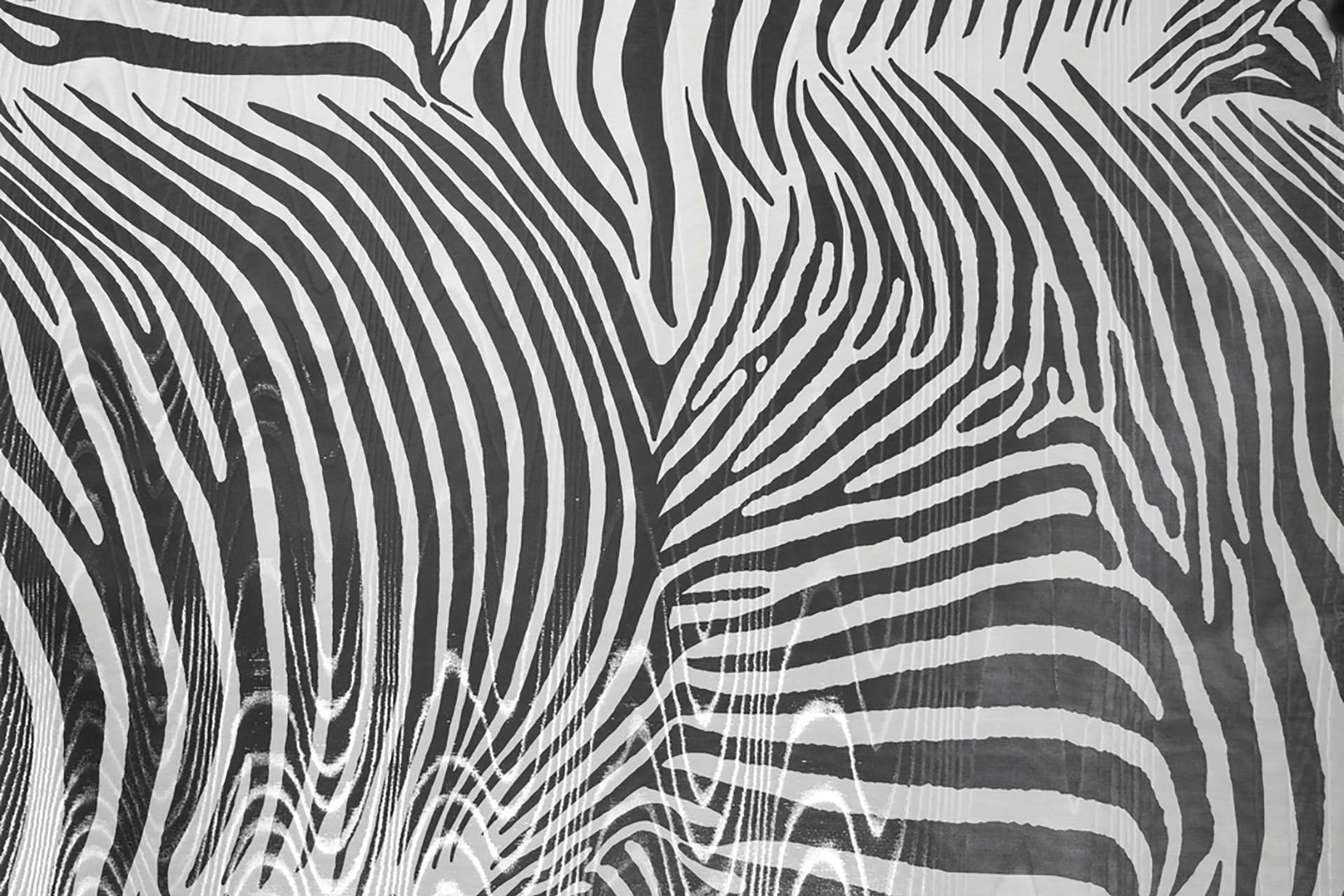 Novelty Faille Lamé with Large Zebra Print