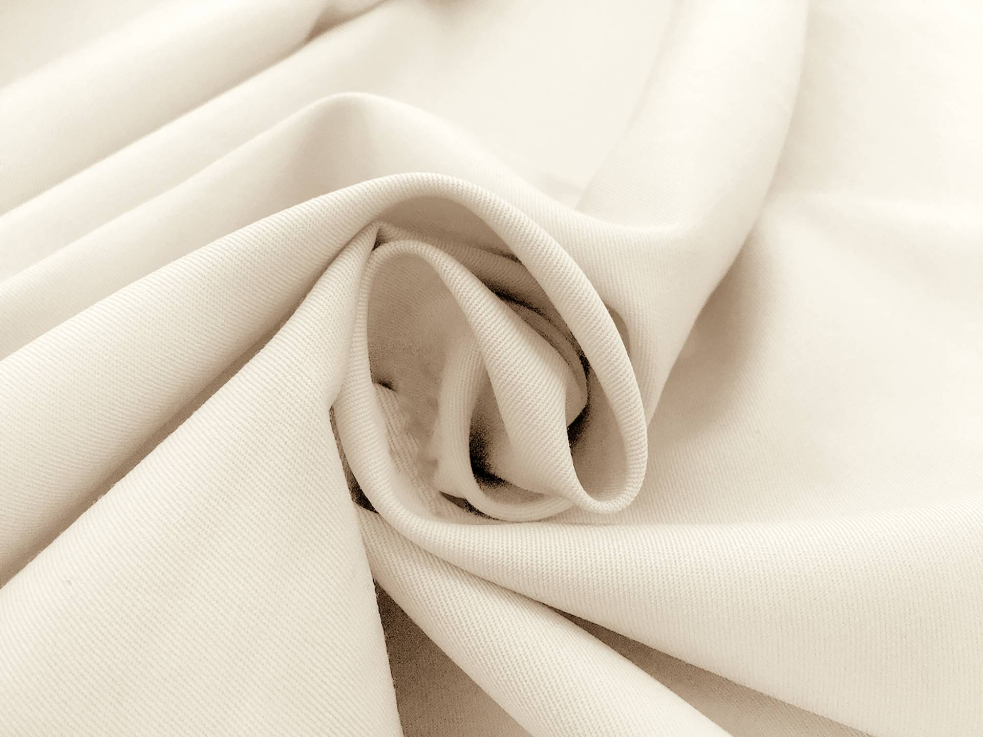 Wool Gabardine in Ivory