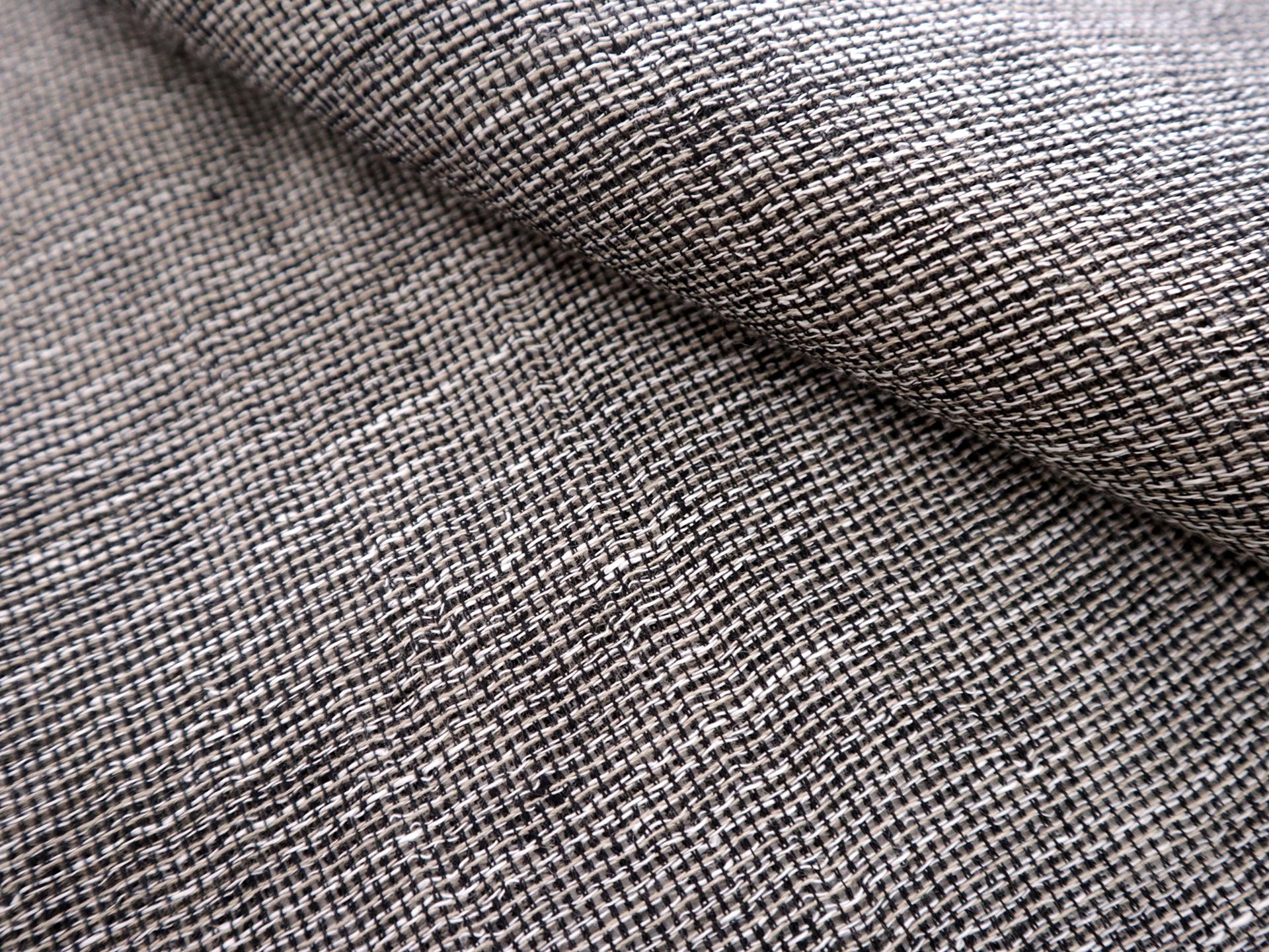 Two Toned Linen Mesh in Black, Beige, and White