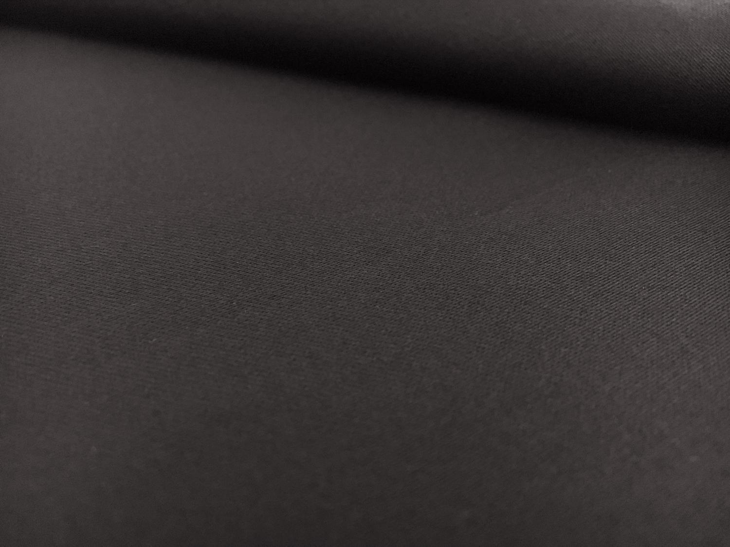 Stretch Cotton Sateen in Black