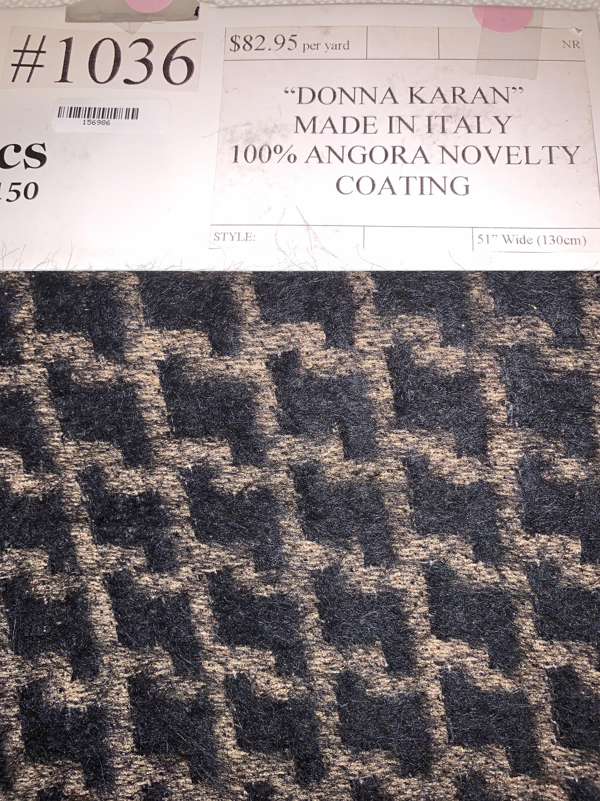 Scnp "Donna Karan" 100% Angora Novelty Coating