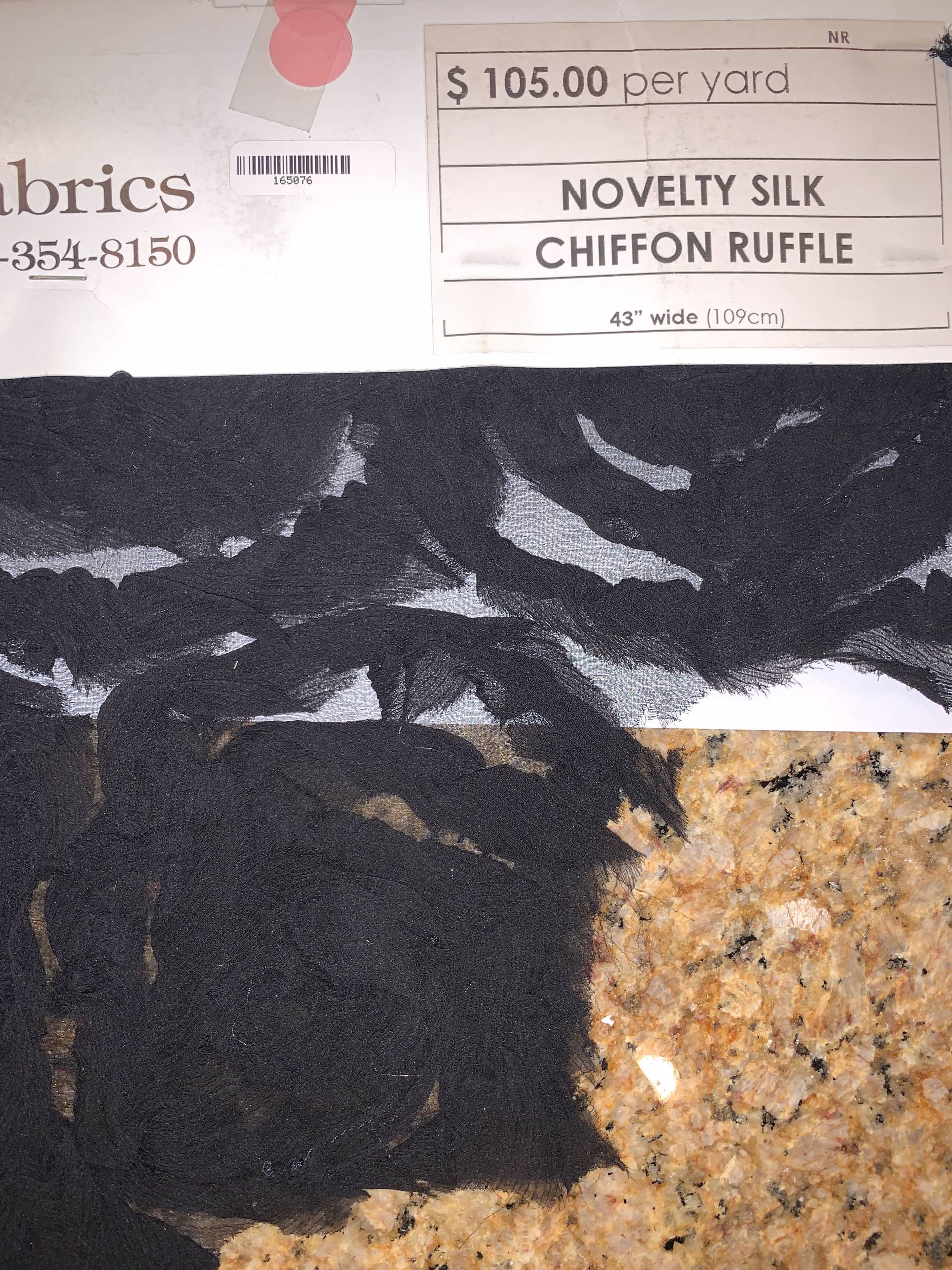 Novelty Silk Chiffon Ruffle