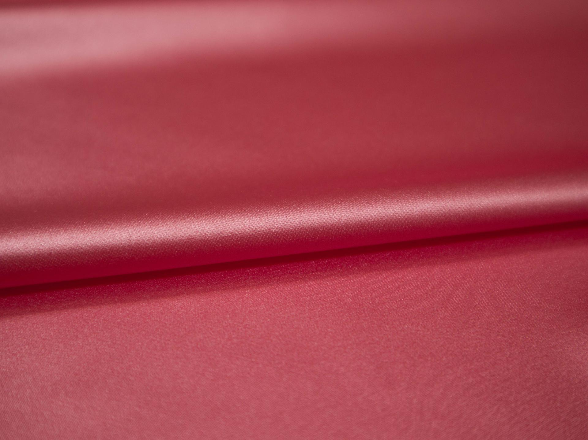 Solid silk charmuese in Azalea- flat