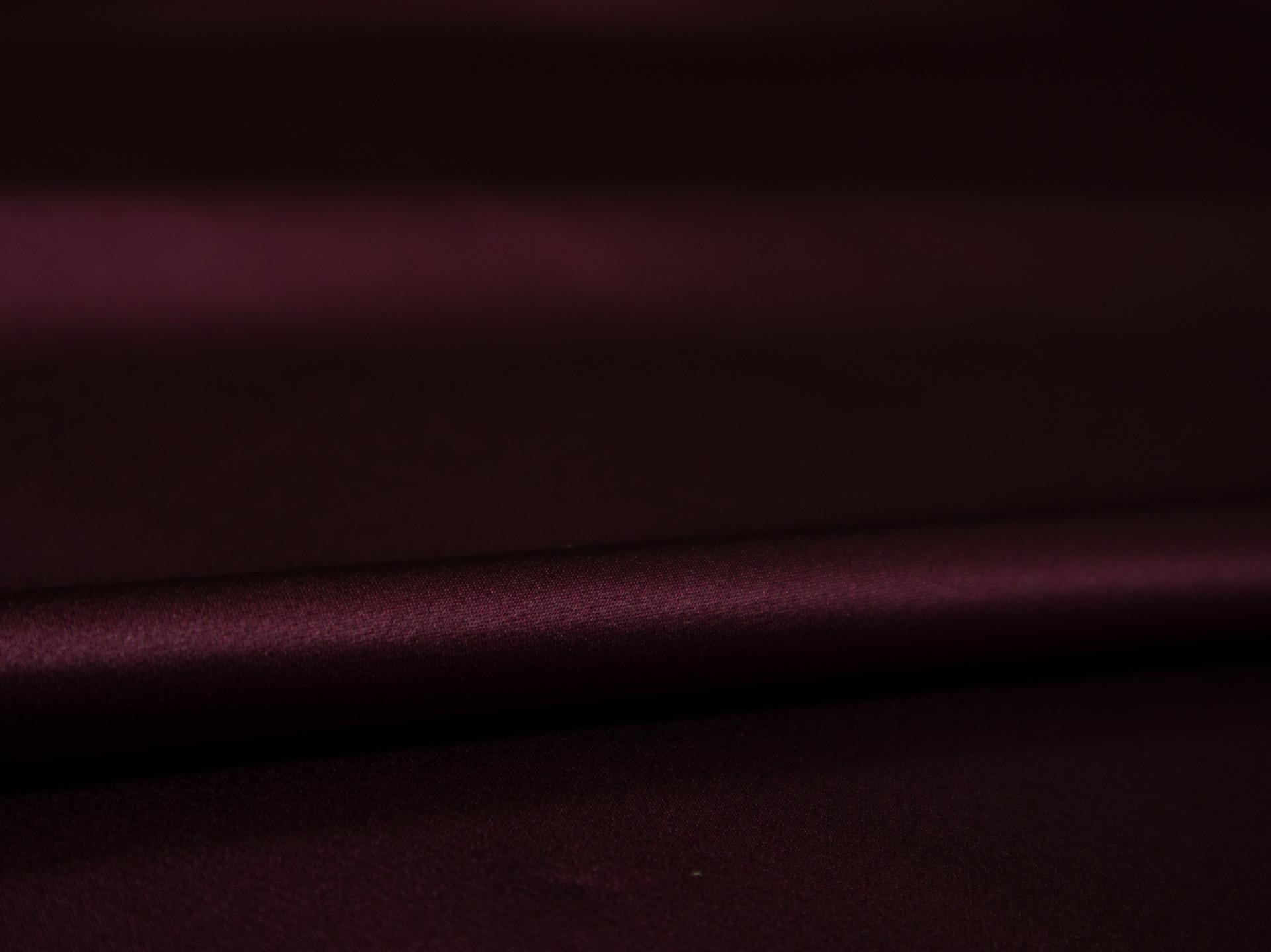 Solid silk charmuese in Dark Maroon- flat