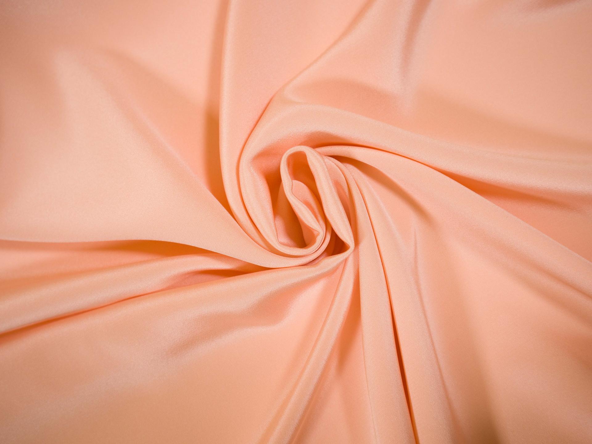 silk 4 ply crepe in Peach- draped