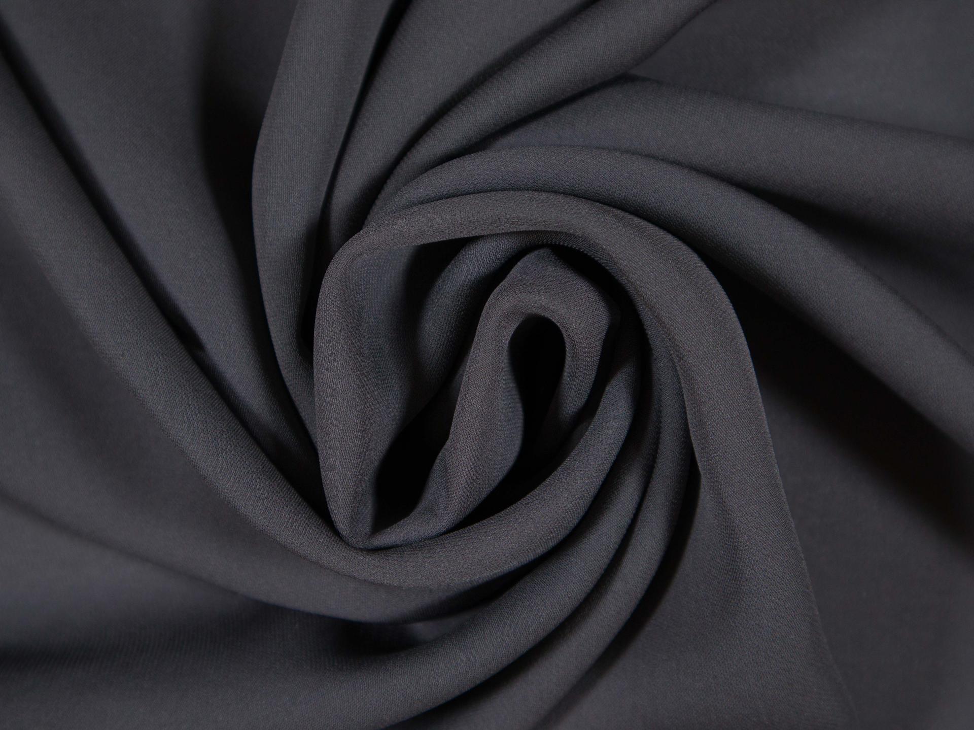 Silk Georgette in Pepper draped