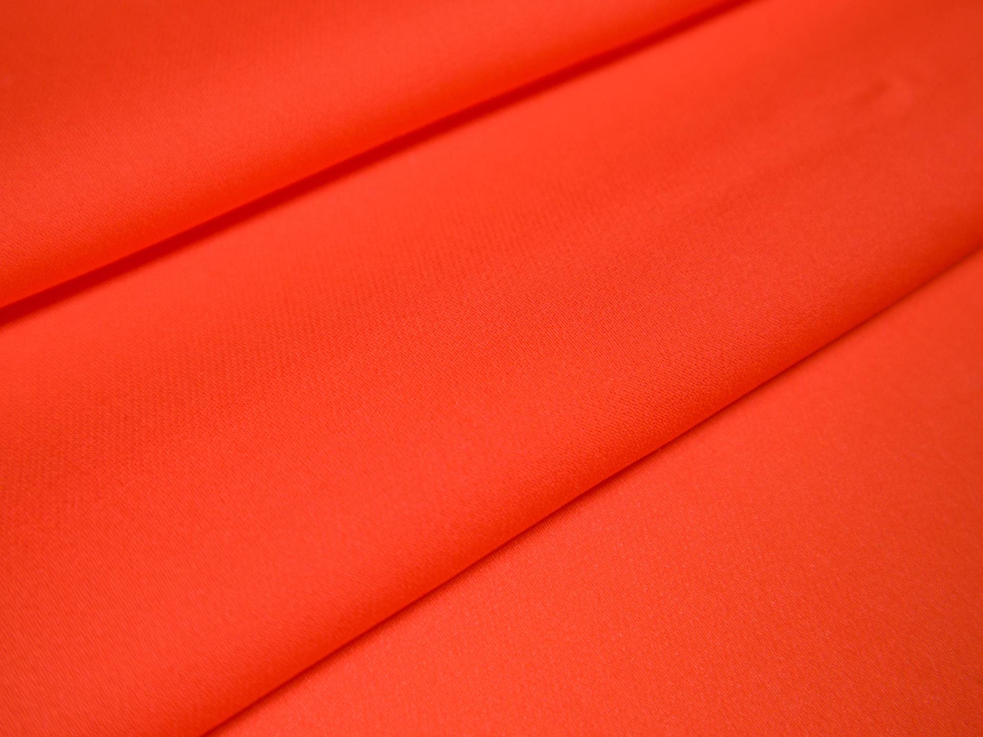 Silk Georgette in Tangerine folded