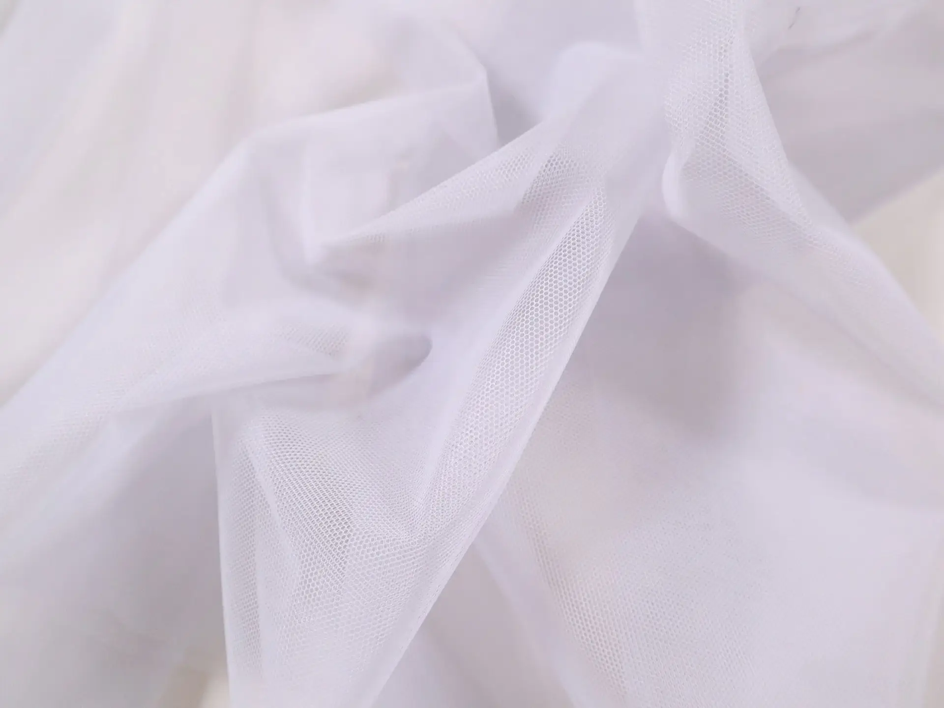 Italian Nylon Tulle in Pearl Grey