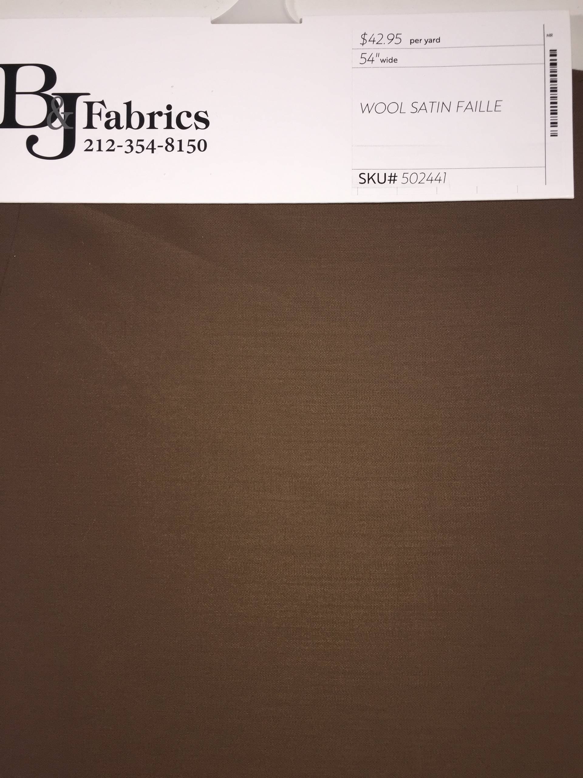Wool Satin Faille-HOLD