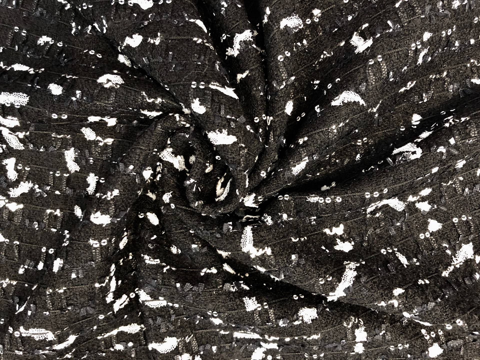Italian Tweed Black & White1