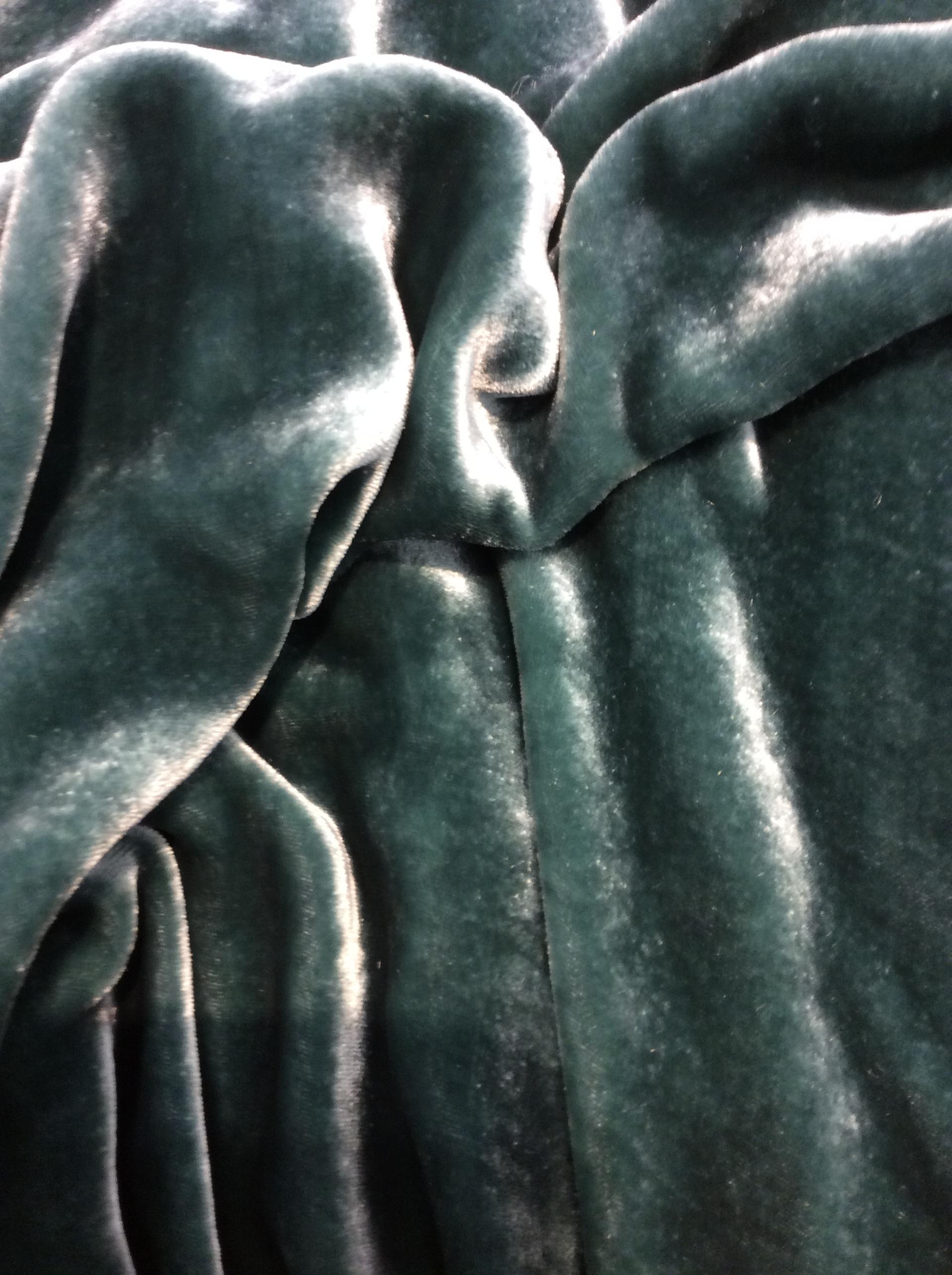 Silk and Rayon Velvet in Cedar