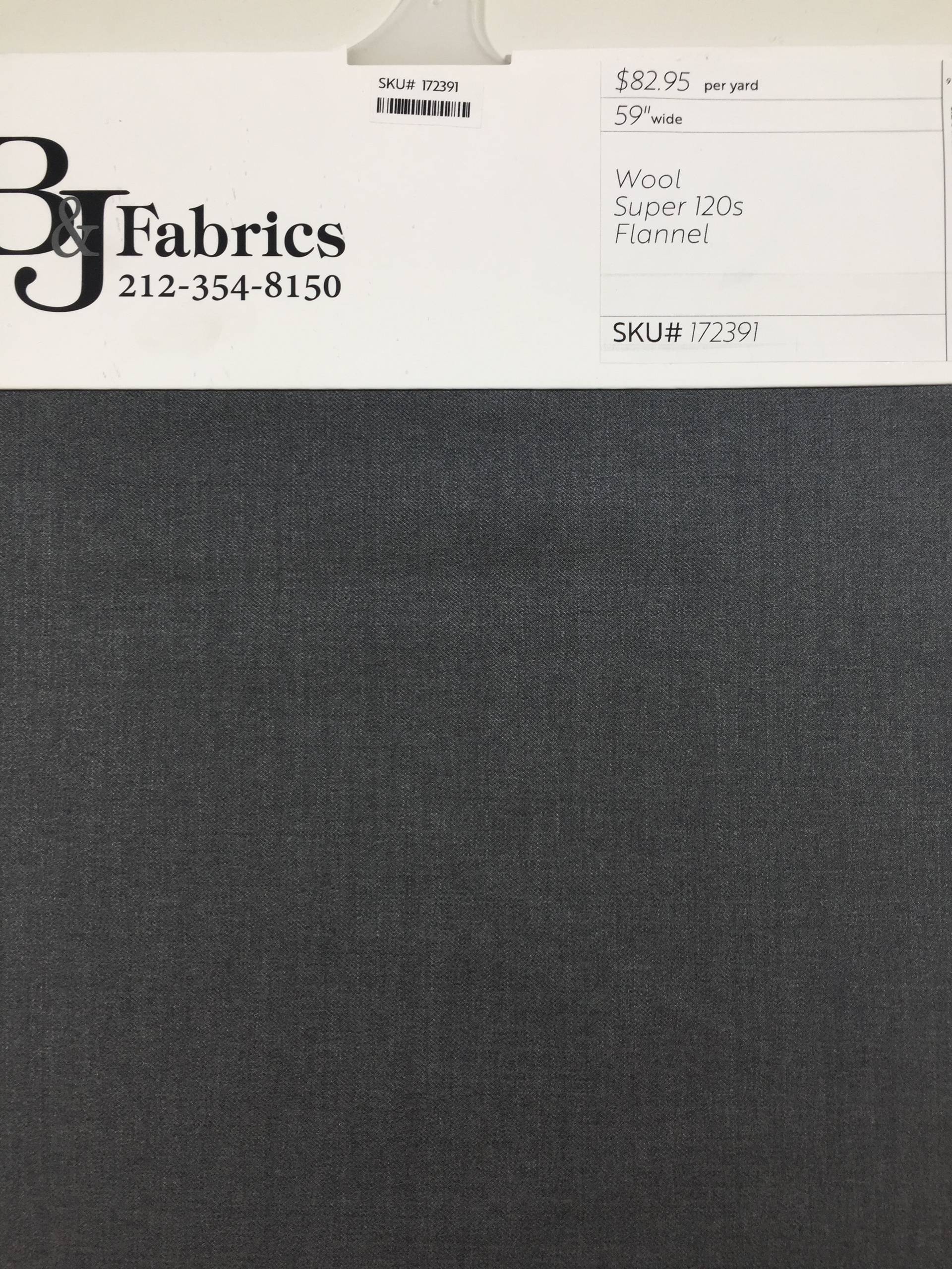 Wool Super 120s Flannel