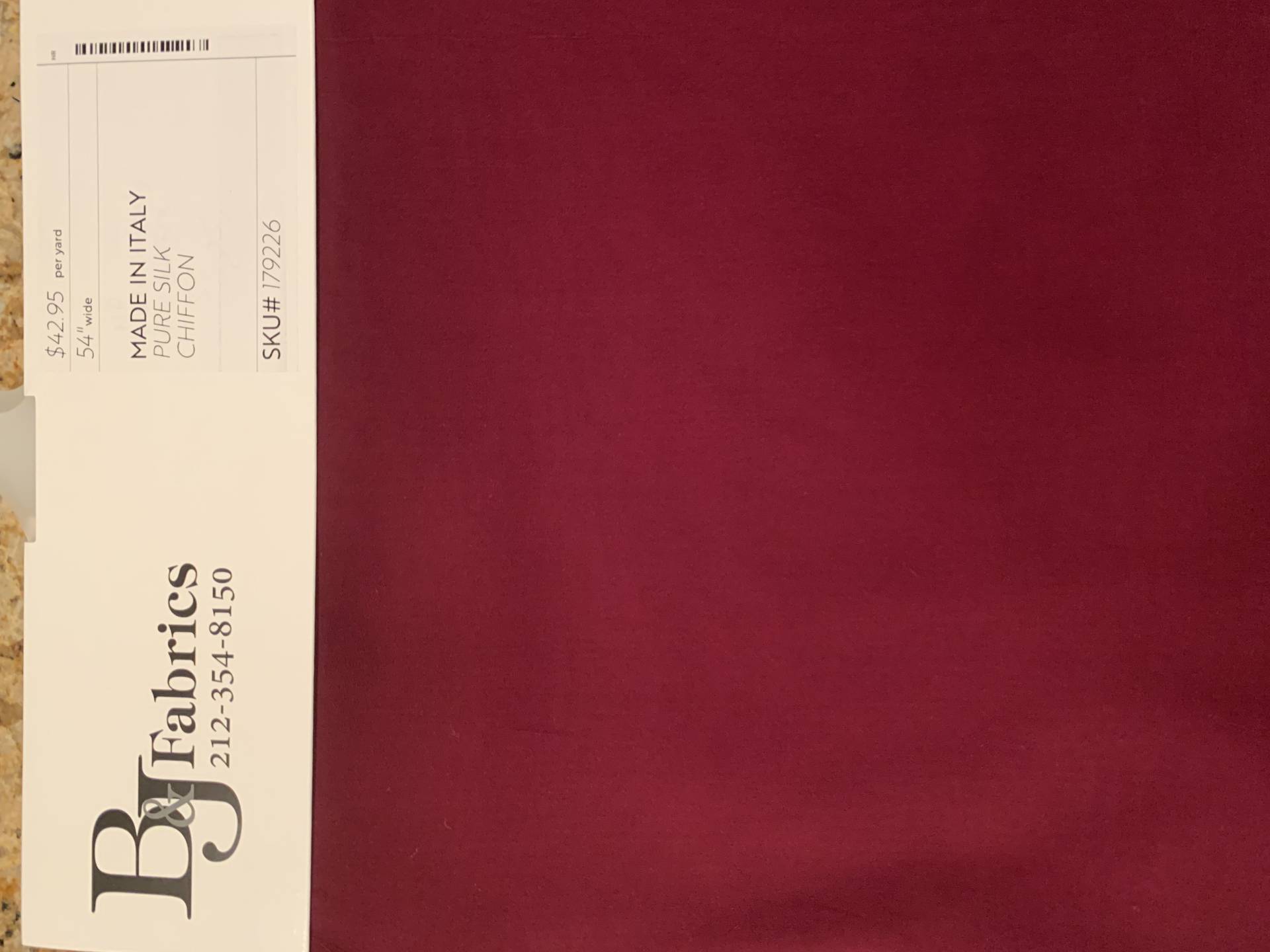 MADE IN ITALY PURE SILK CHIFFON