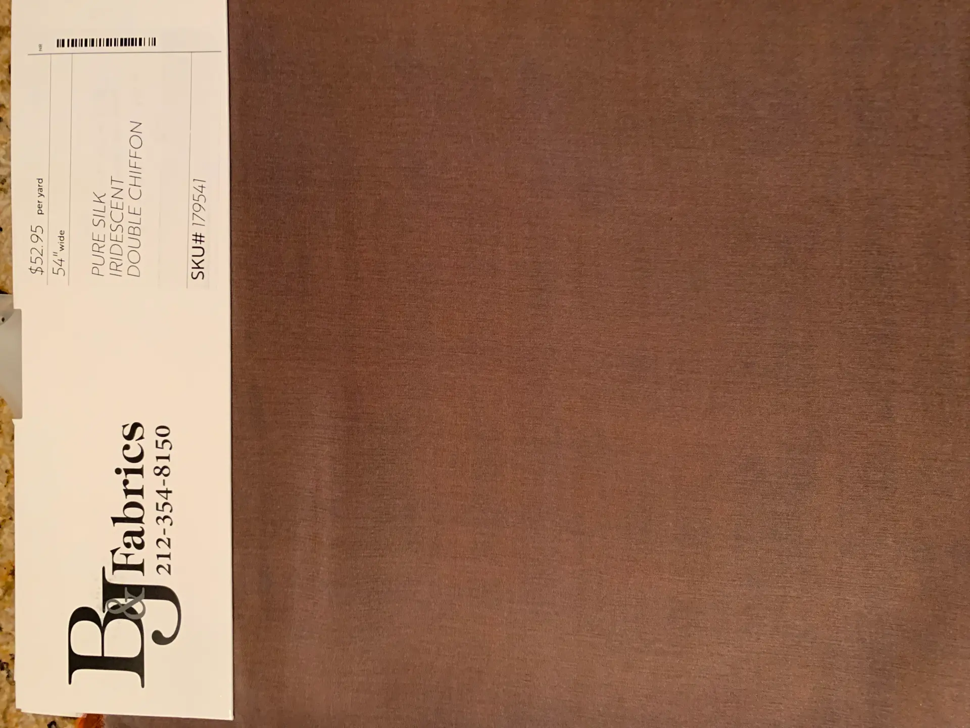 PURE SILK IRIDESCENT DOUBLE CHIFFON