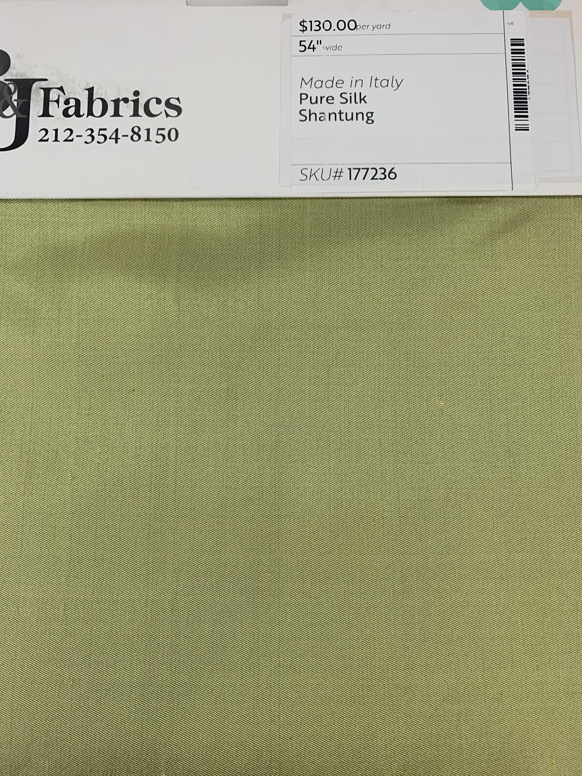 Made in Italy Pure Silk Shantung