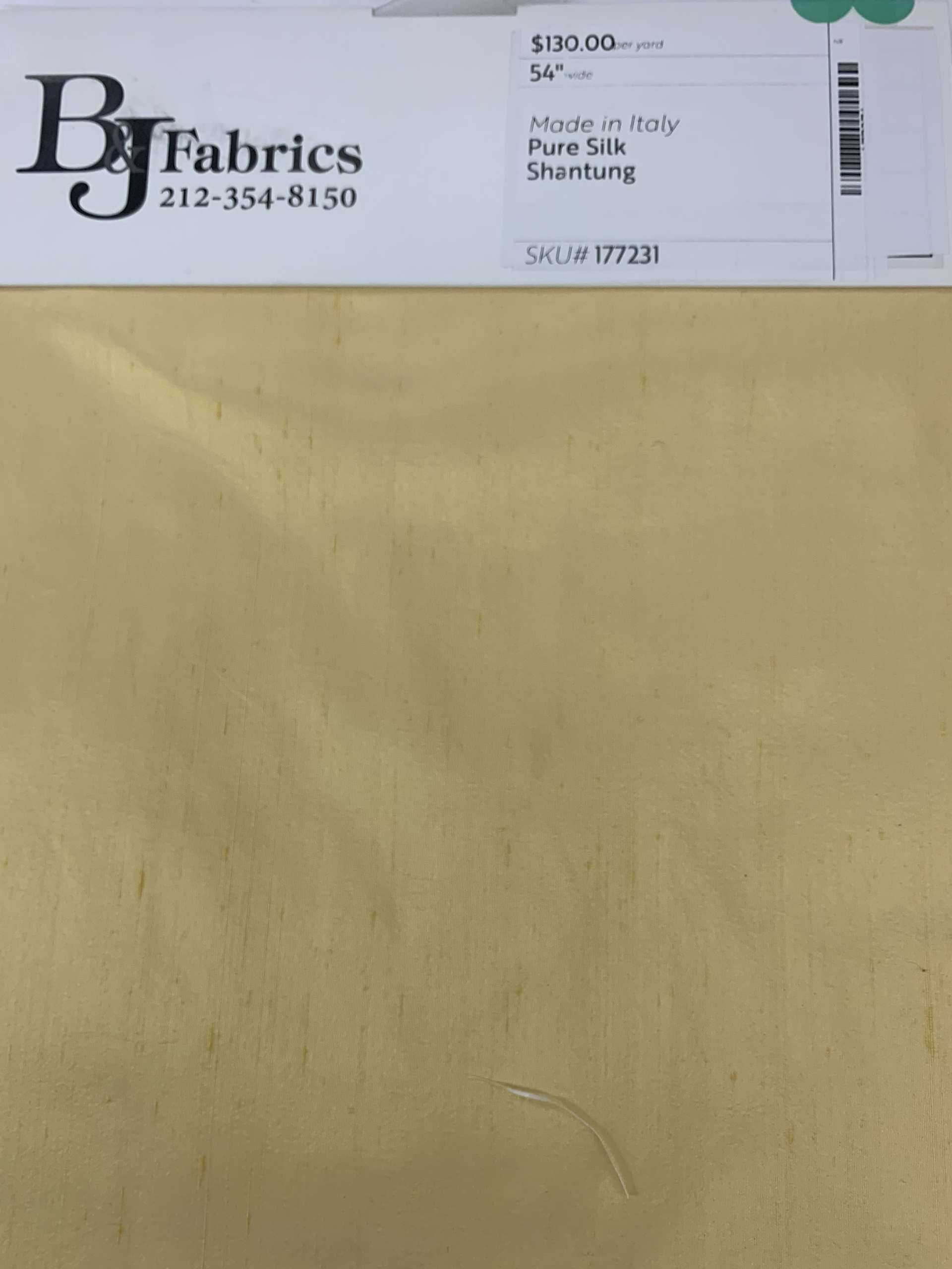 Made in Italy Pure Silk Shantung