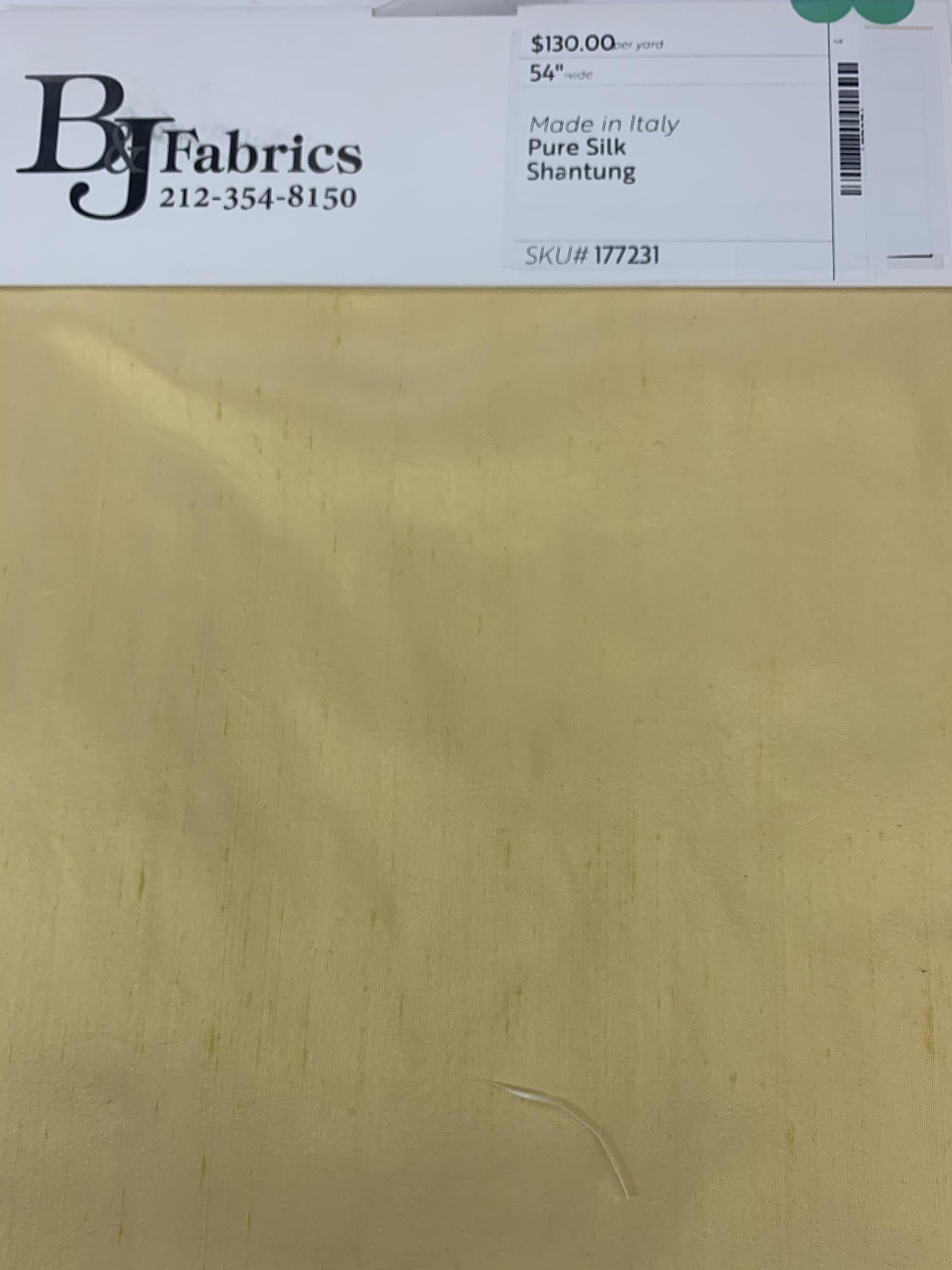 Made in Italy Pure Silk Shantung