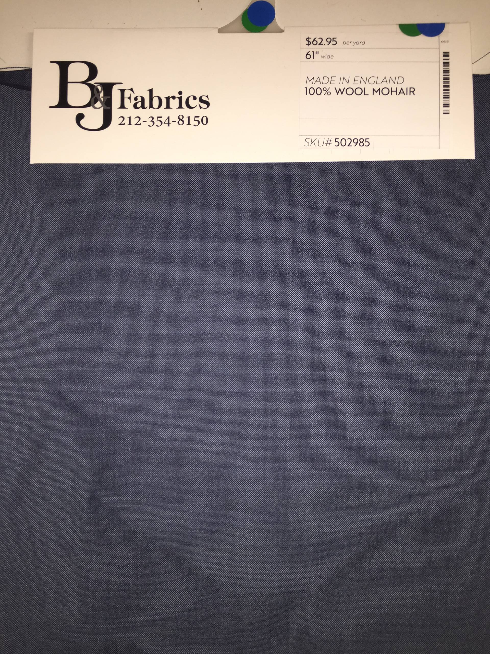 MADE IN ENGLAND WOOL/MOHAIR