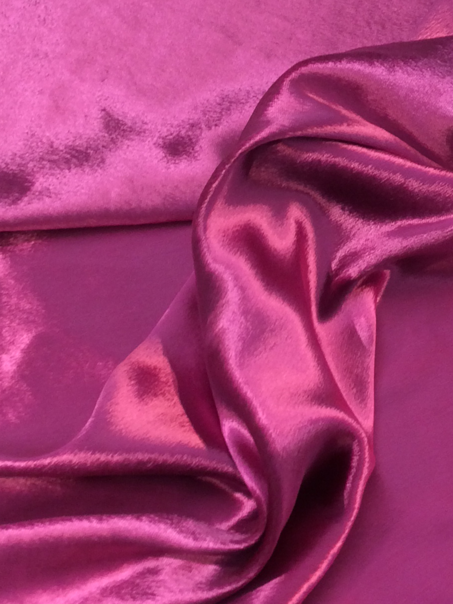 Silk and Rayon Panne' Velvet in Fuchsia