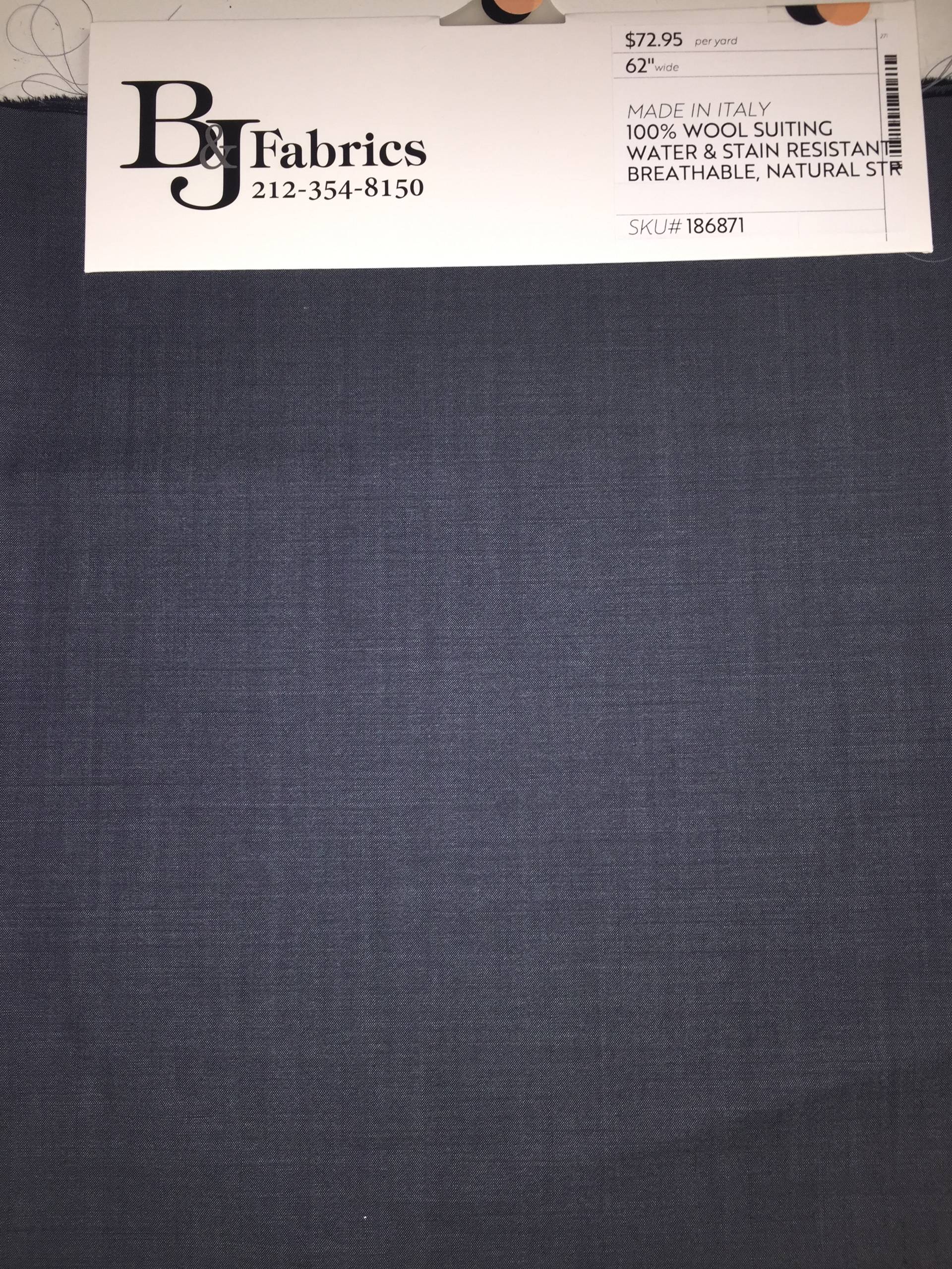 High Performance Fine Italian Wool Suiting