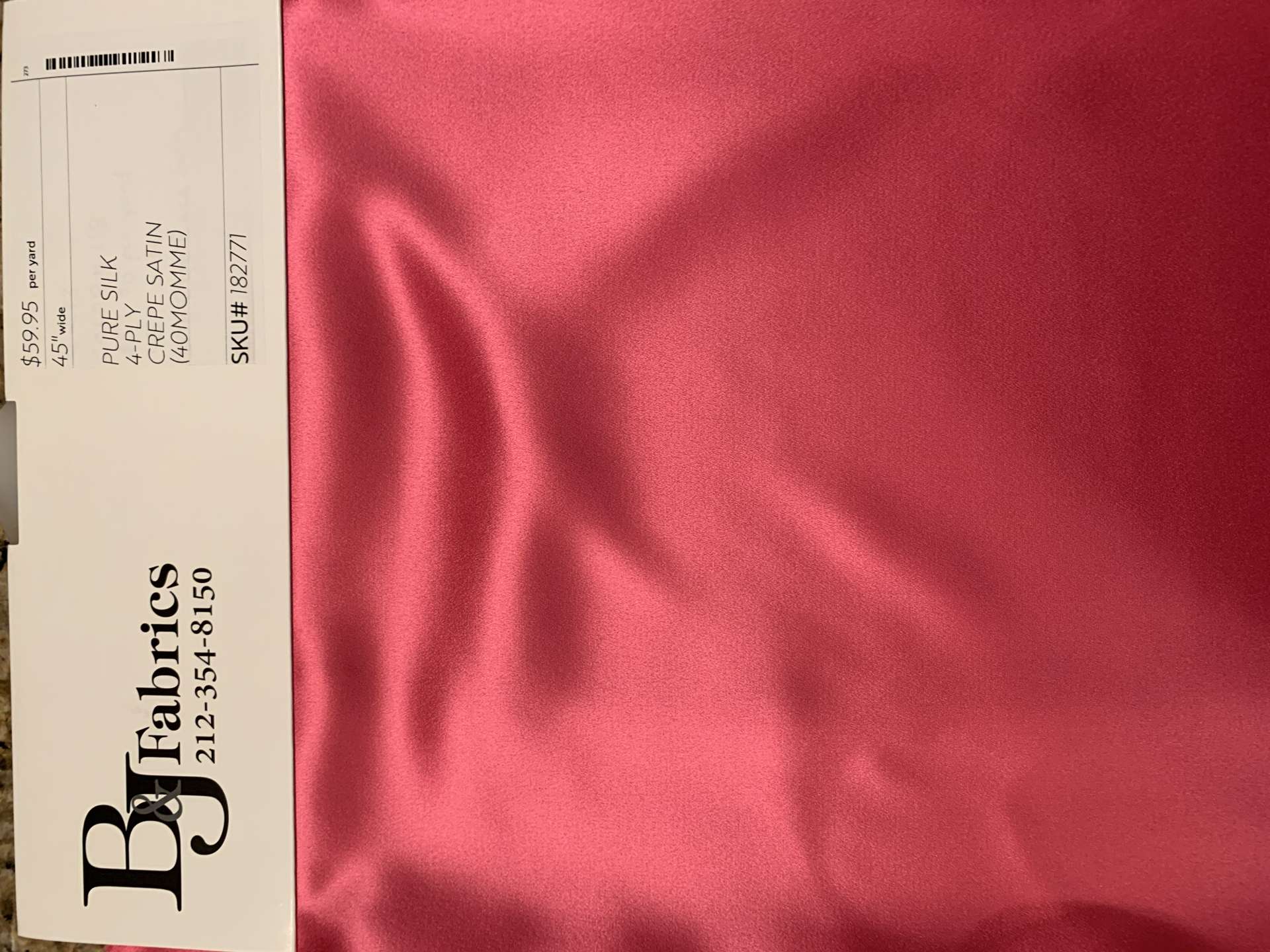 PURE SILK 4-PLY CREPE SATIN (40MOMME)