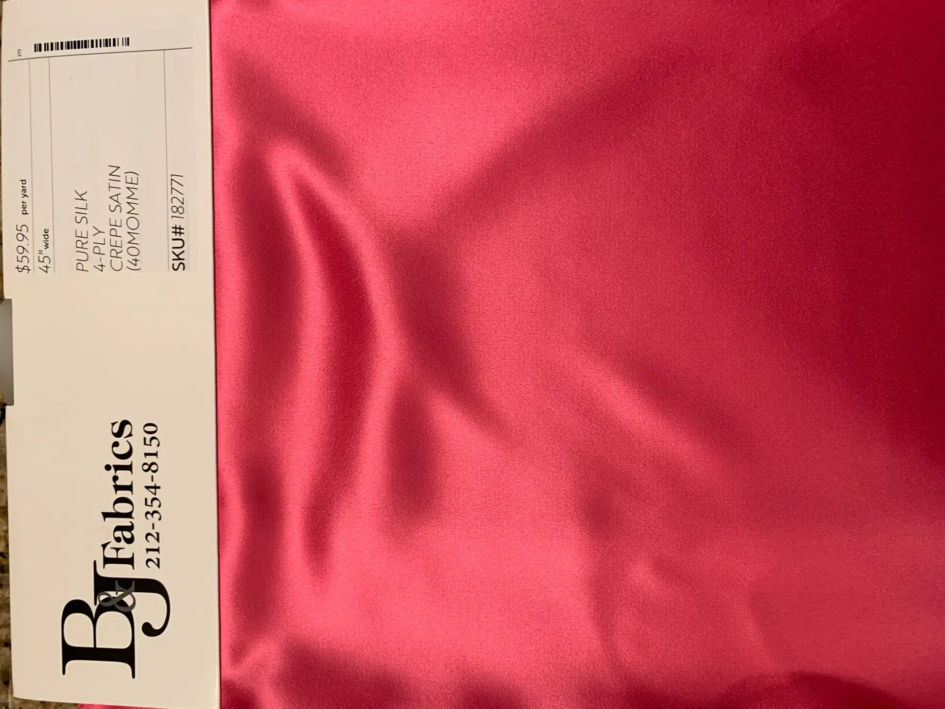 PURE SILK 4-PLY CREPE SATIN (40MOMME)