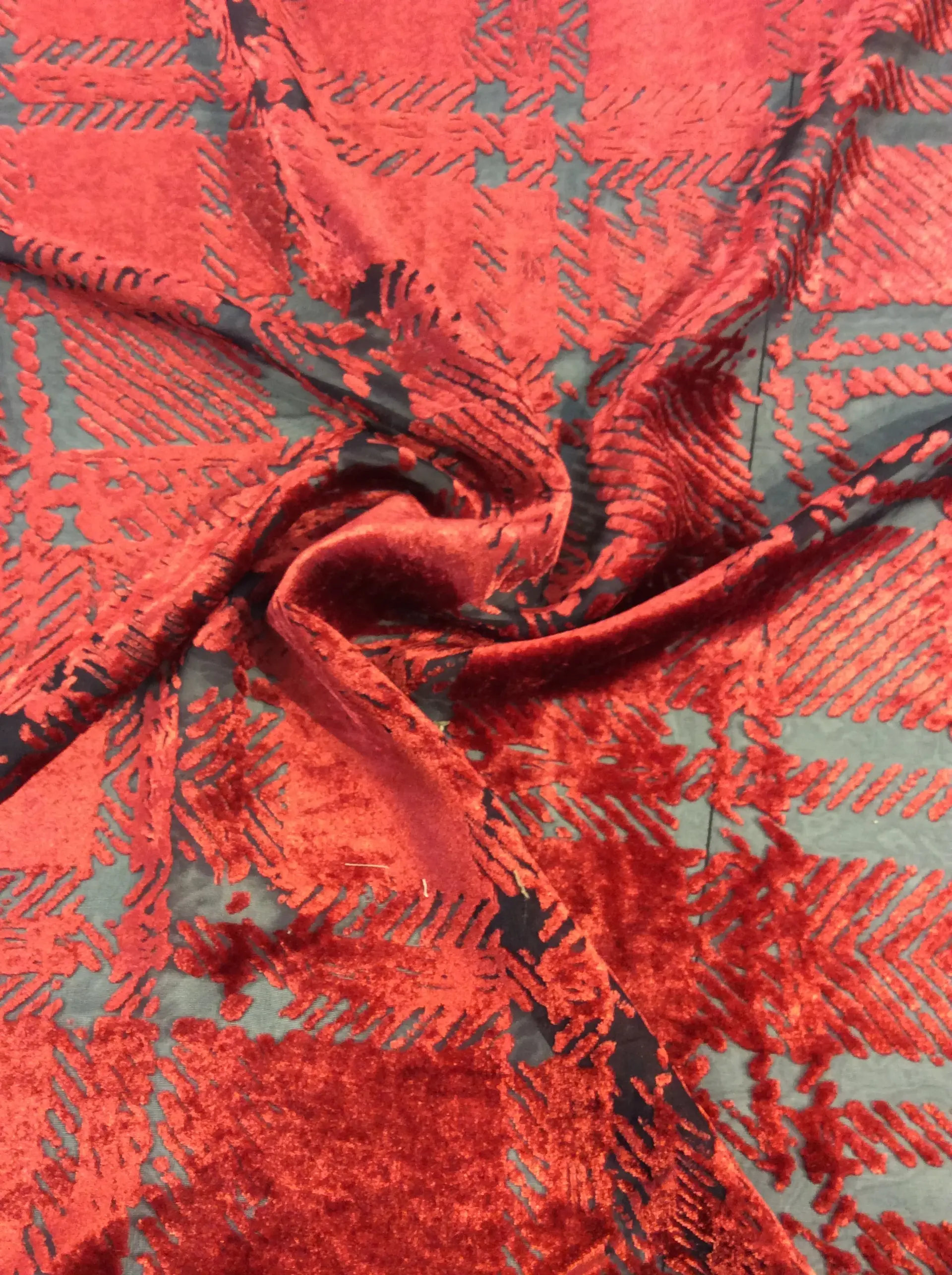 Silk Rayon Burn-Out Velvet