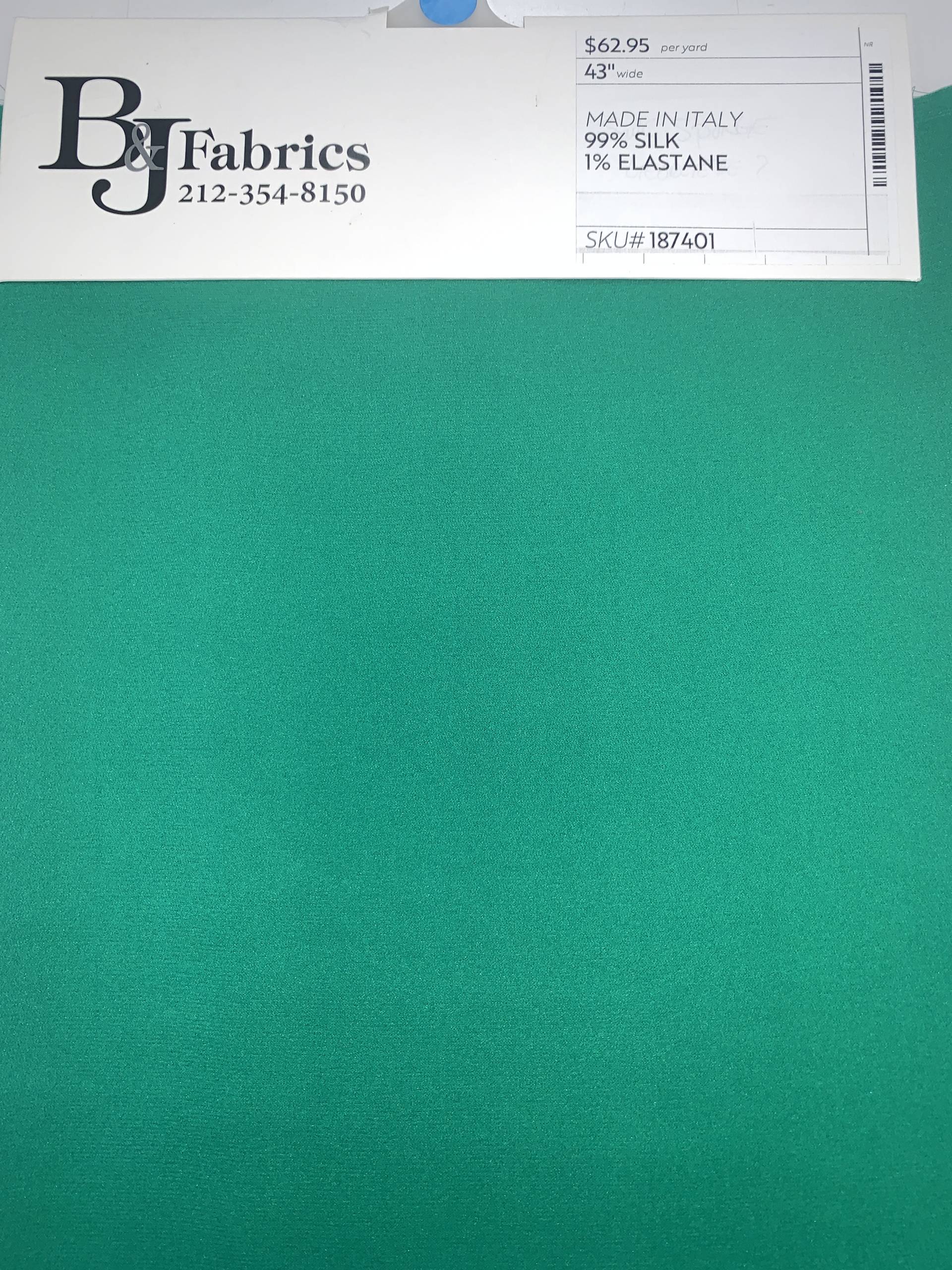 MADE IN ITALY 99% SILK 1% ELASTANE