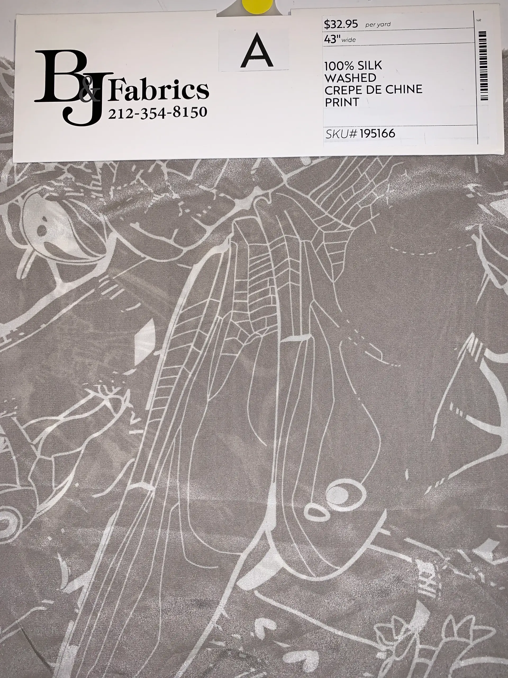 100% SILK WASHED CREPE DE CHINE PRINT