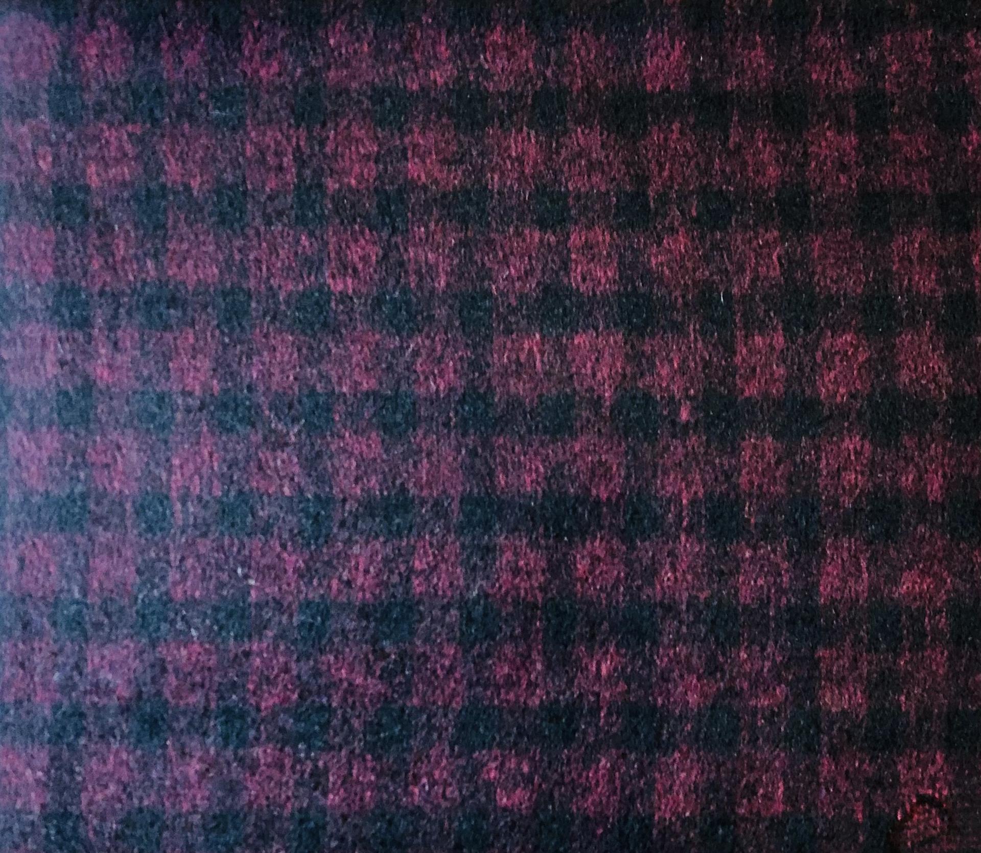 Wool Polymix Coating in Black Wine