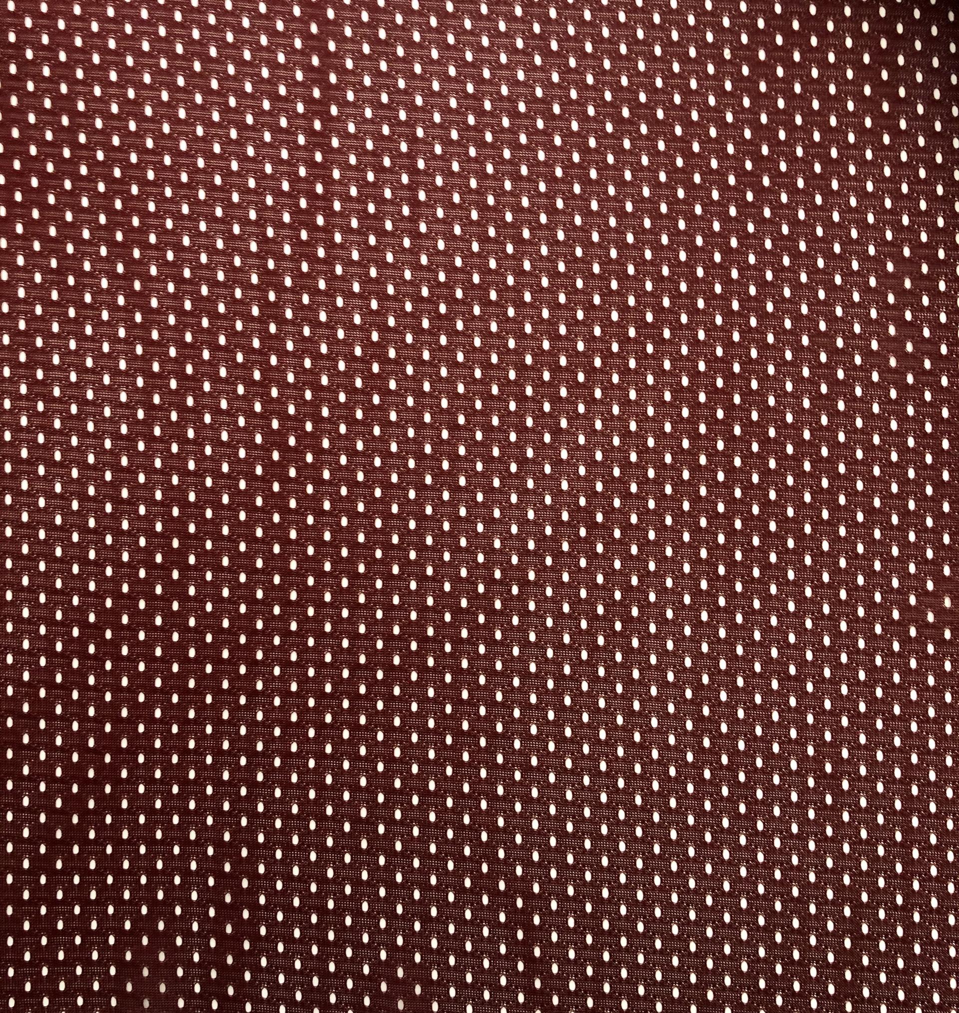 Polyester Athletic Mesh in Maroon